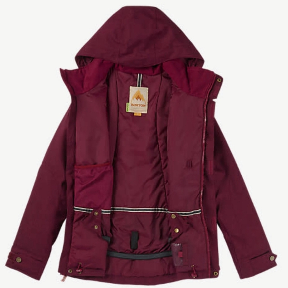 Burton Fire and Ice Luxury LADIES SNOWBOARDING Burgundy Jacket BRAND NEW no Tags